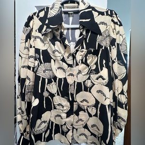 Patterned vintage Gucci blouse silk blend.